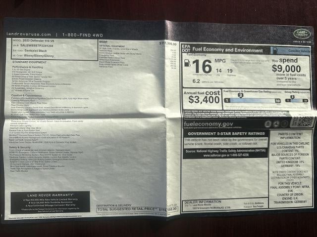 2023 Land Rover Defender 110 V8 AWD